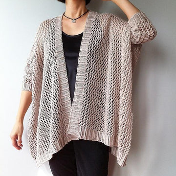 Angelina - easy trendy cardigan (knit)