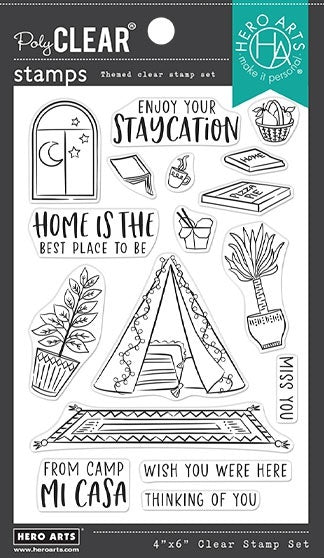 Hero Arts Clear Stamps 4"X6" - Camp Mi Casa