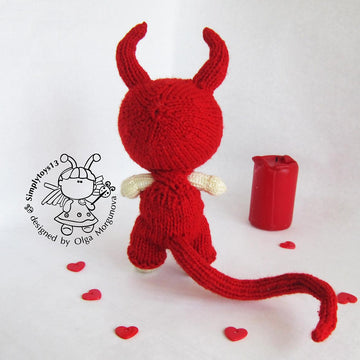 Pebble doll - Halloween Devil Doll