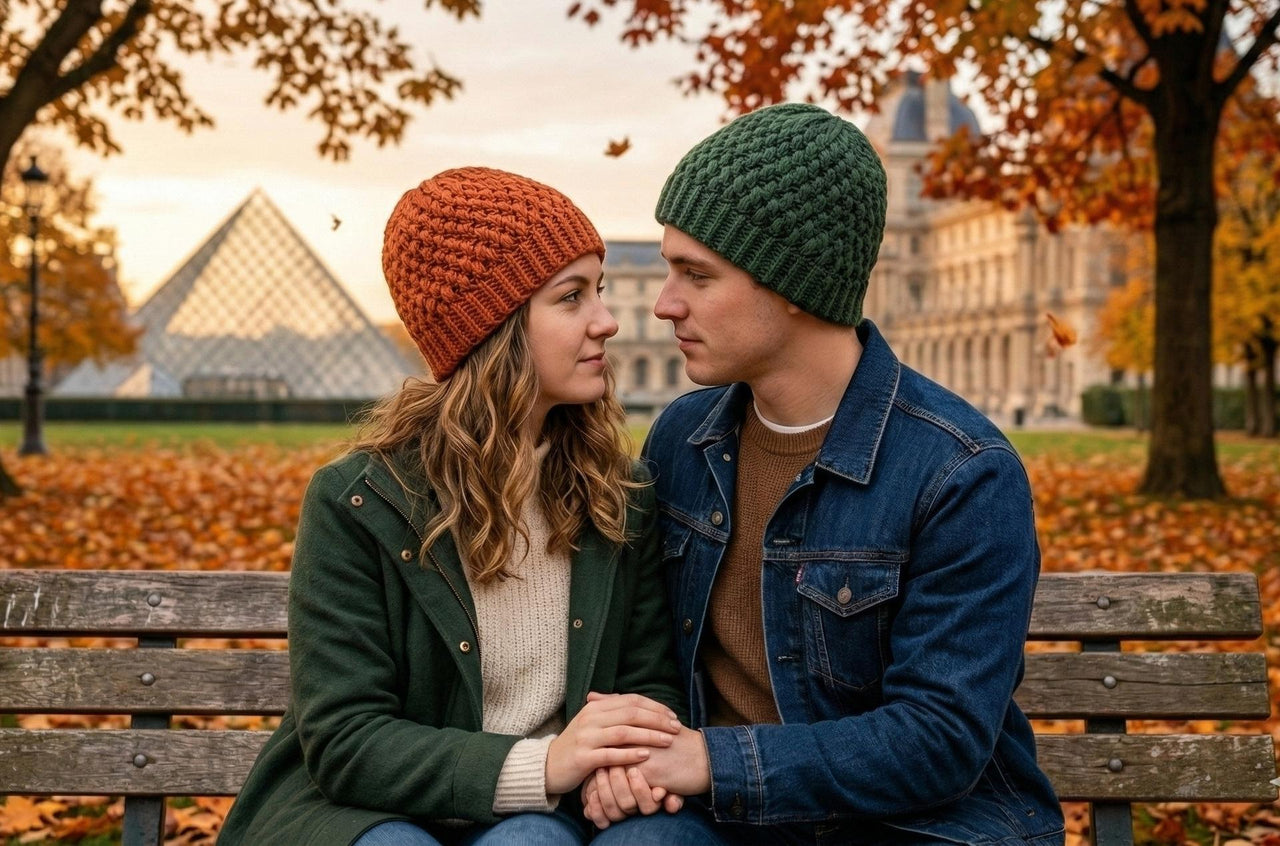 Bobbles Slouchy Beanie Crochet Hat Pattern