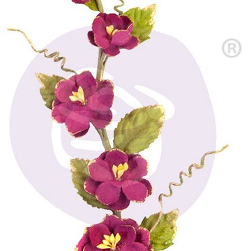 Prima Marketing Mulberry Paper Flowers - Spinel/Pretty Mosaic