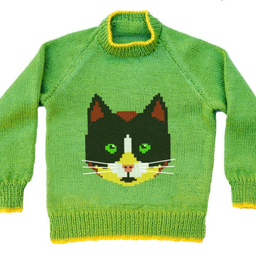 Cat head sweaters, hat & toy