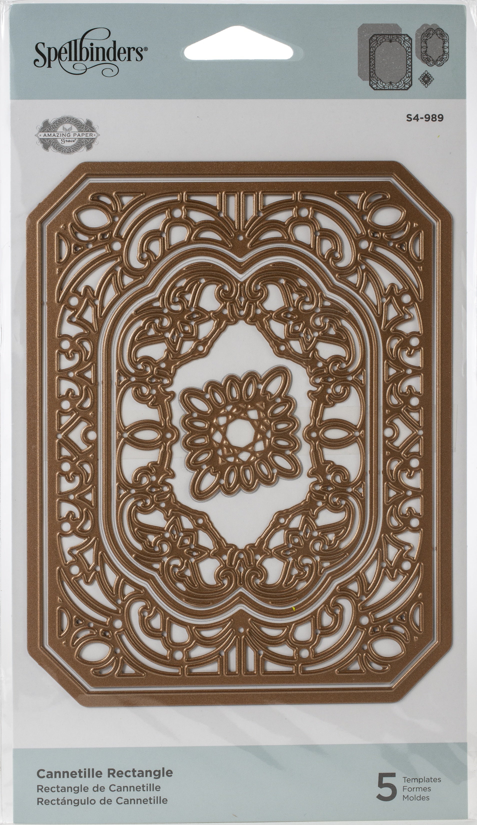 Spellbinders Amazing Paper Grace Nestabilities Dies - Cannetille Rectangle
