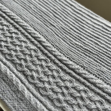 Gently Cabled Blanket