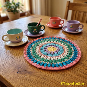 Mandala Table Mat Crochet Pattern