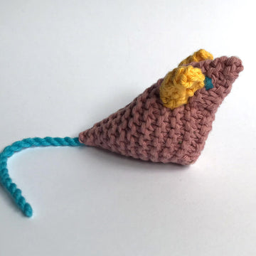 Knitted cat toys