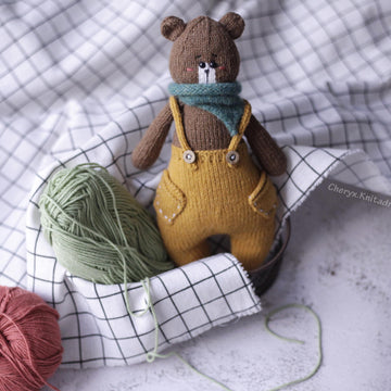 Bear Knitting Pattern - Knitted Bear Mason