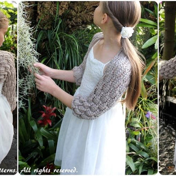 Feather lace shrug