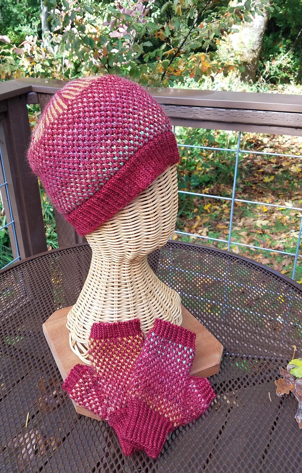 Sashiko Beanie & Mitts