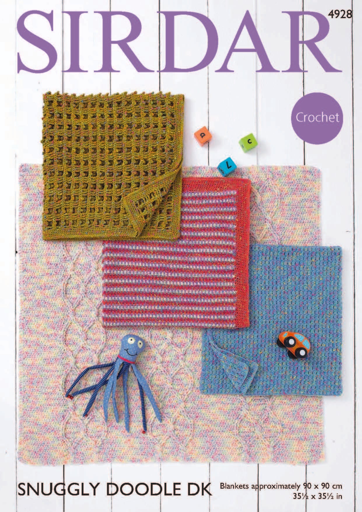 Blankets in Sirdar Snuggly Doodle DK - 4928 - Downloadable PDF
