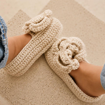 Cozy indoor crochet slippers for women crochet pattern S13