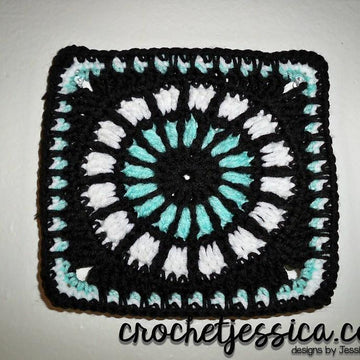 Amaranthine 9 Inch Crochet Block