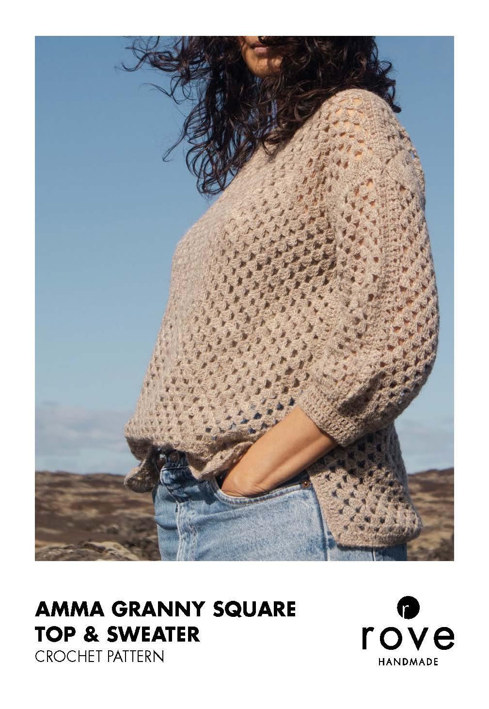 Amma Granny Square Top & Sweater