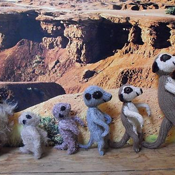 The Meerkat Family toy knitting pattern