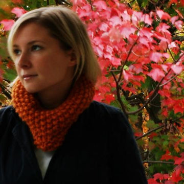 Autumn Orange Cowl