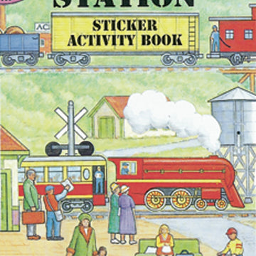 Dover Publications - Train Station Sticker Activity Book