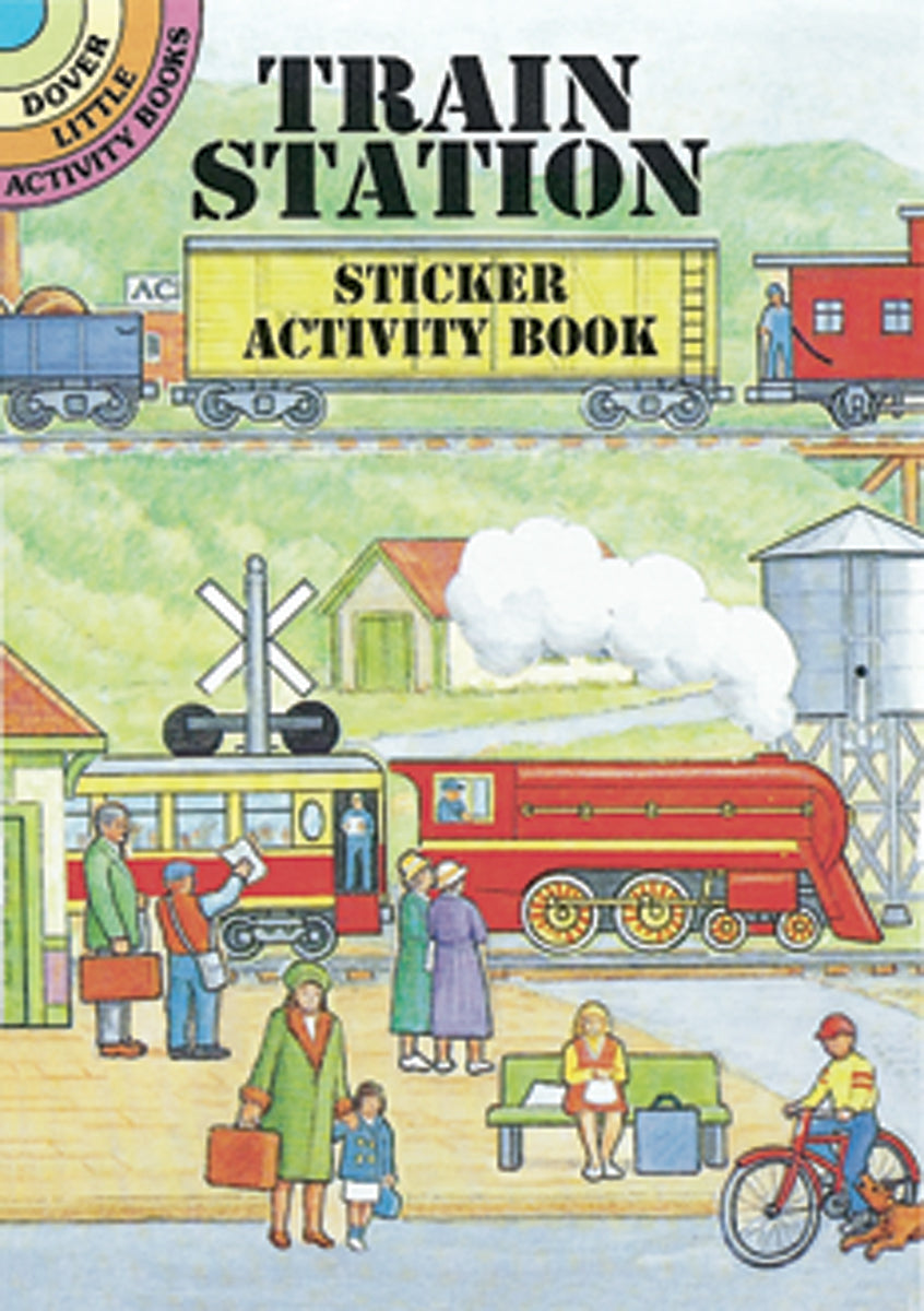 Dover Publications - Train Station Sticker Activity Book
