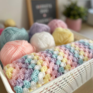 Candy Granny Square Blanket