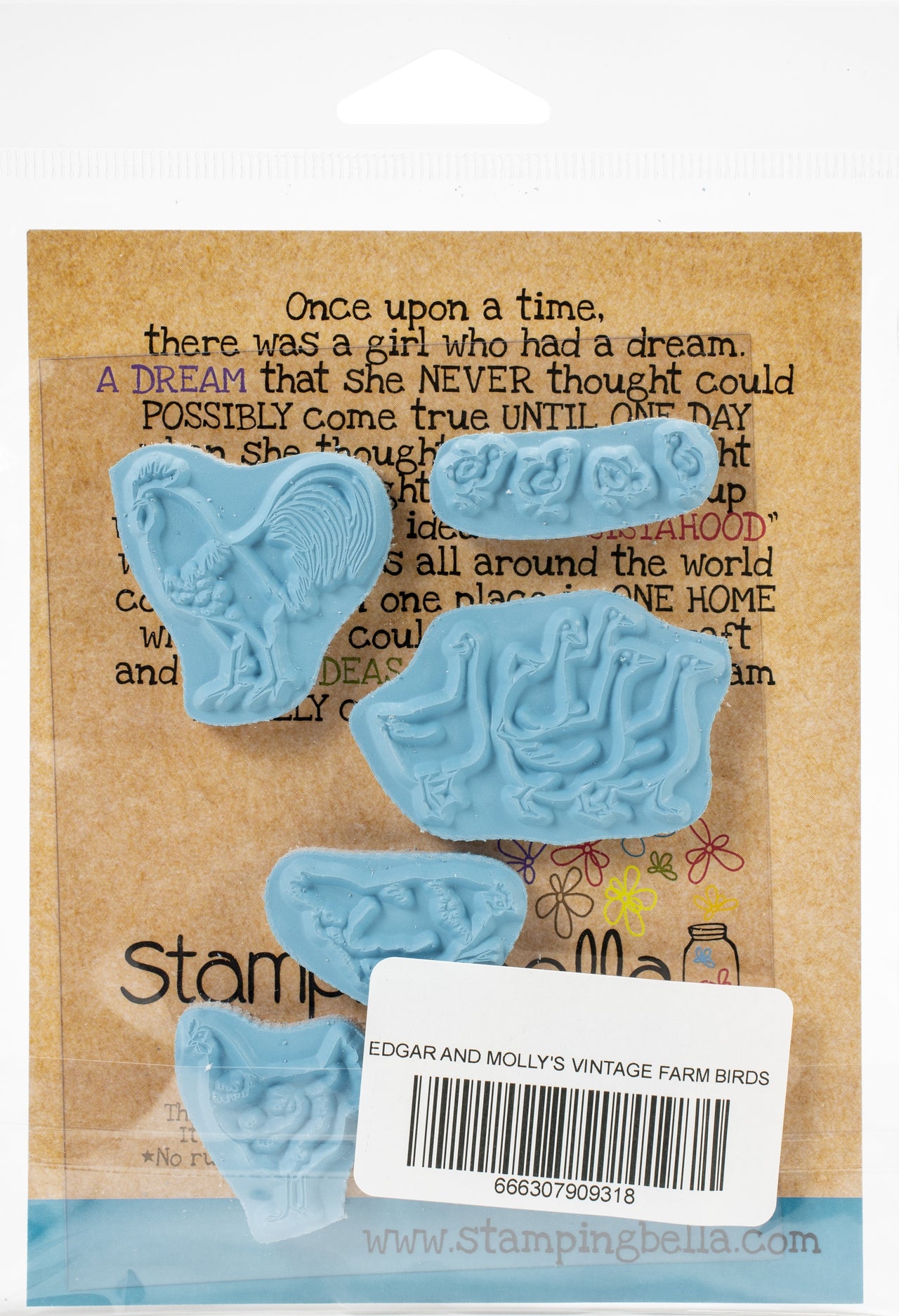 Stamping Bella Cling Stamps - Edgar And Molly's Vintage Farm Birds