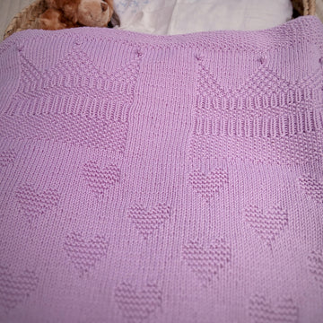 Crowns and Heart Blanket