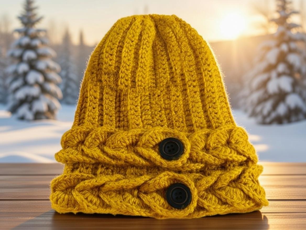 Crochet Braided Beanie Hat Pattern + Video Tutorial (PDF Download)Crochet braided hat PDF pattern with video tutorial