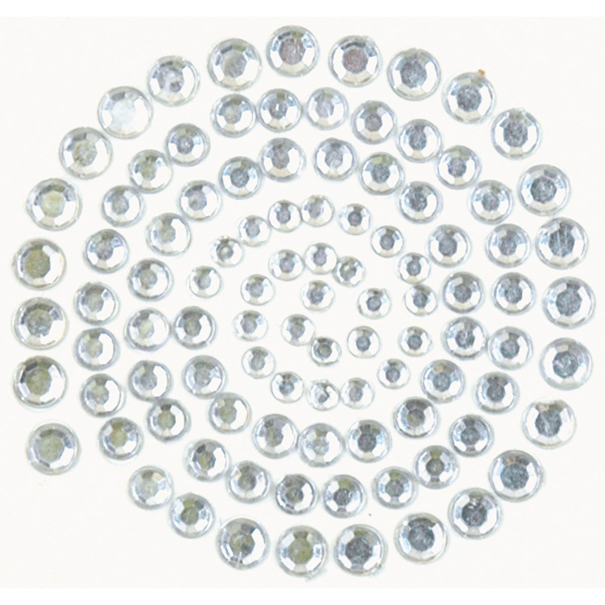 Kaisercraft Adhesive Rhinestones 100/Pkg - Silver
