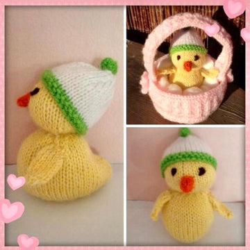 Easter Baskets and Baby Chick Knitting Pattern