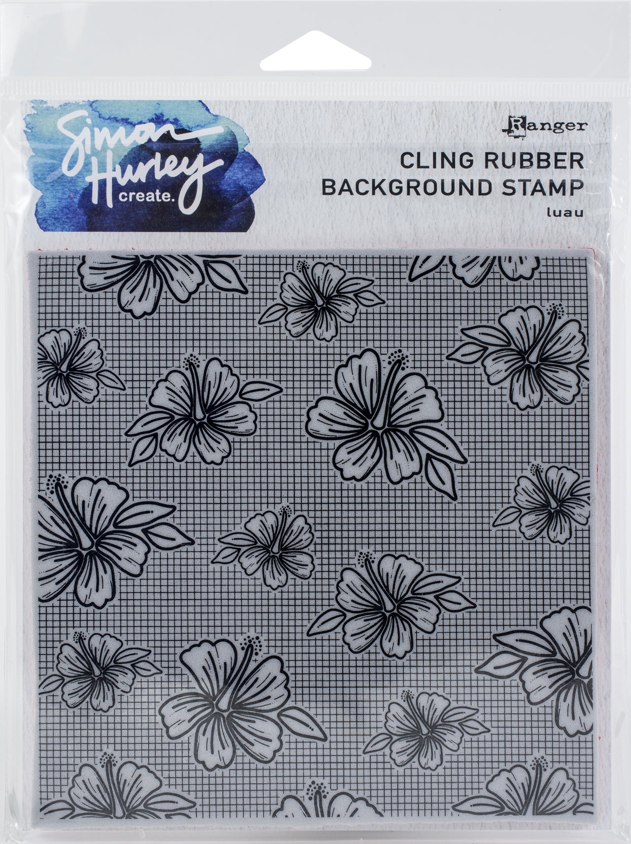 Ranger Simon Hurley create. Cling Stamps 6"X6" - Luau