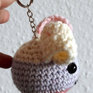 Häkelanleitung Schlüsselanhänger Hase ♥