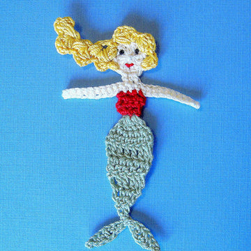 Mermaid Applique Crochet Pattern