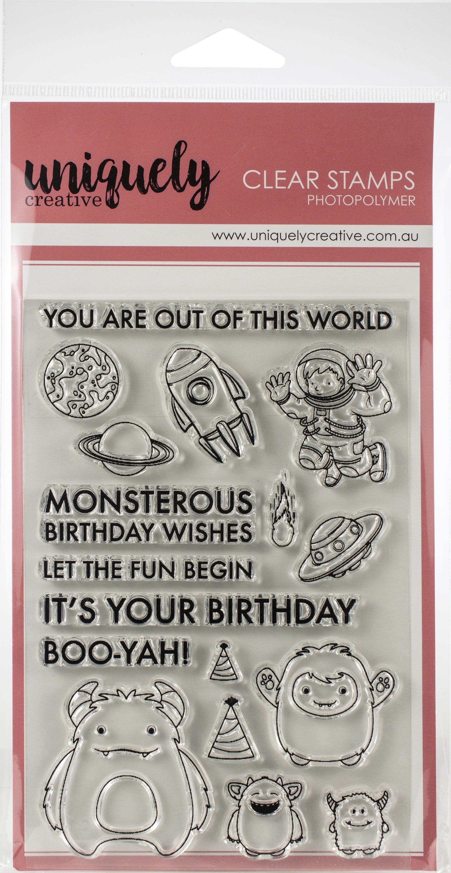 Uniquely Creative 4"X6" Clear Stamps 16/Pkg - Out Of This World