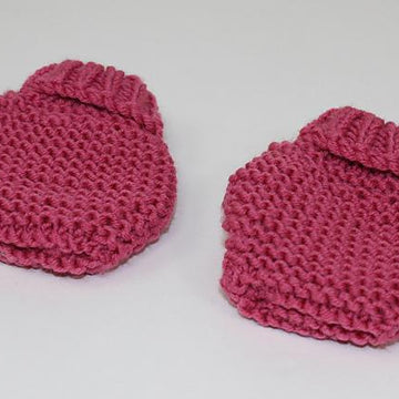 New Baby Booties Beanie and Mittens Set
