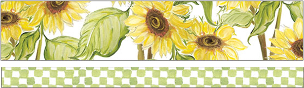 Paper House Washi Tape 2/Pkg - Sunflowers By Carol Shiber