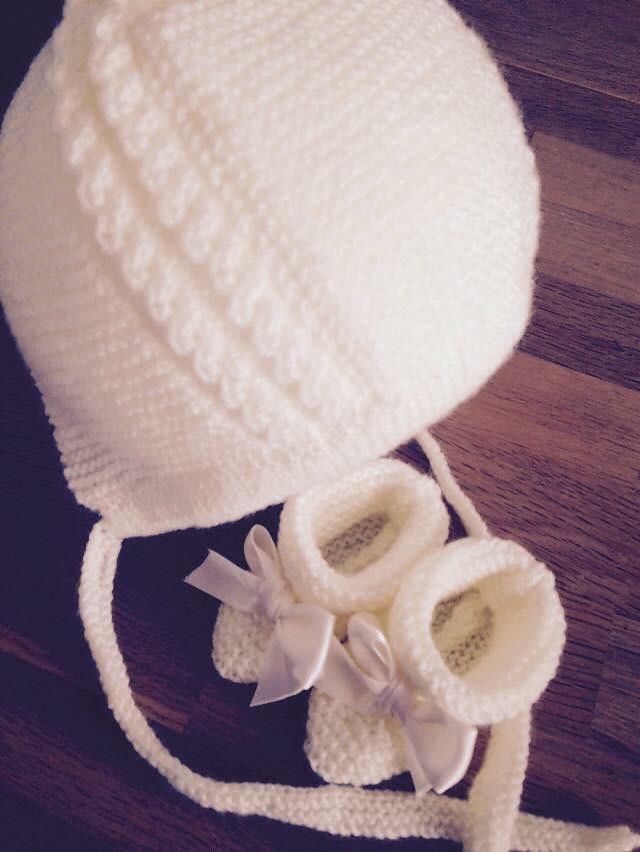 Royal Bonnet and Booties