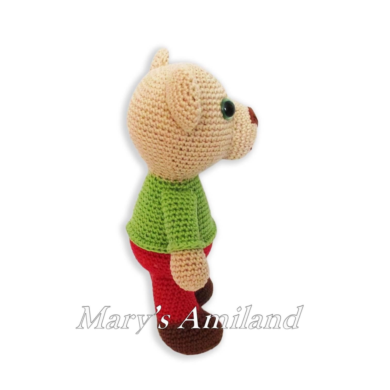 Martino Bear the Ami - Amigurumi Crochet Pattern