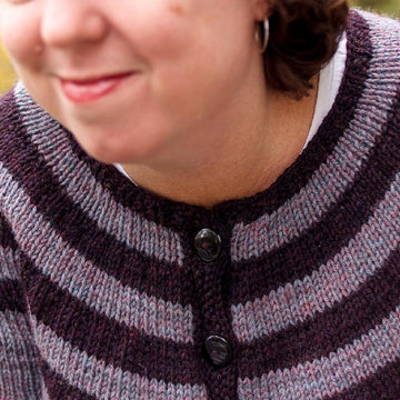 Striped Yoke Cardigan
