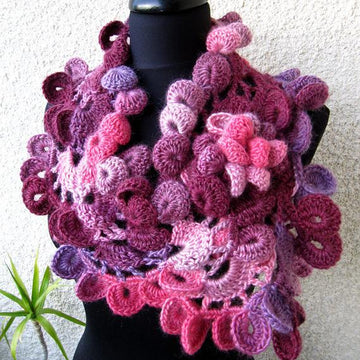 Multicolored "Lyubava" Unique Scarf Tutorial