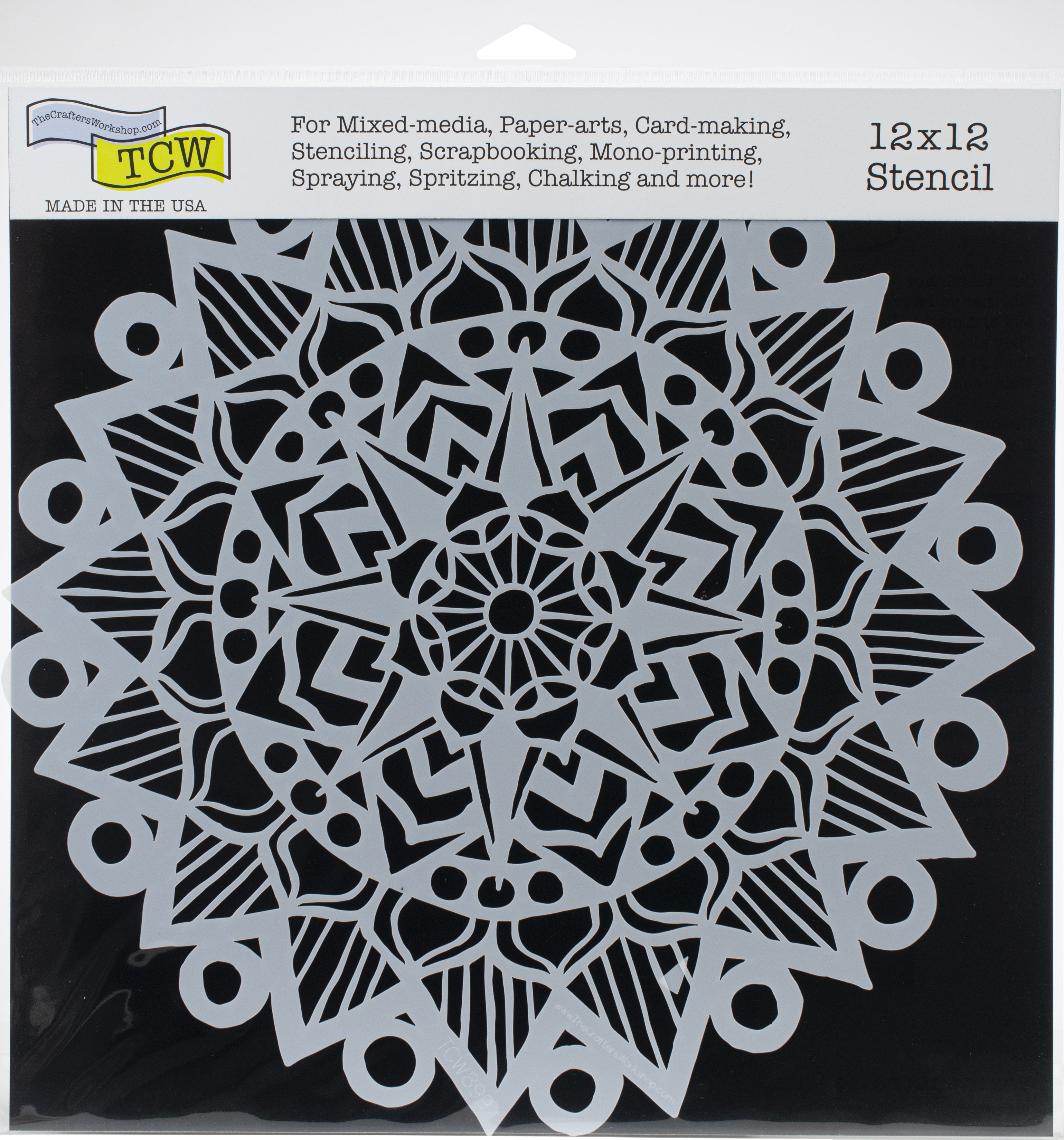 The Crafter's Workshop Crafter's Workshop Template 12"X12" - Striped Mandala