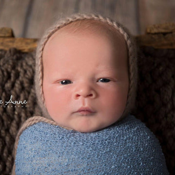 Newborn Photography Prop Chunky Blanket Layer Reversible