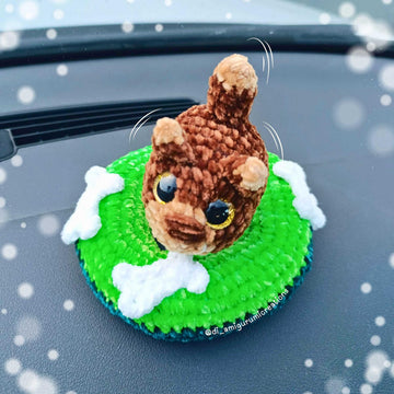 Dog Car Dashboard Decor