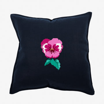 Pink Pansy in DMC - PAT0647 - Downloadable PDF
