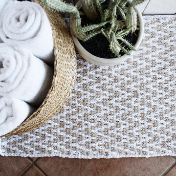 Chevron Waves Bath Mat