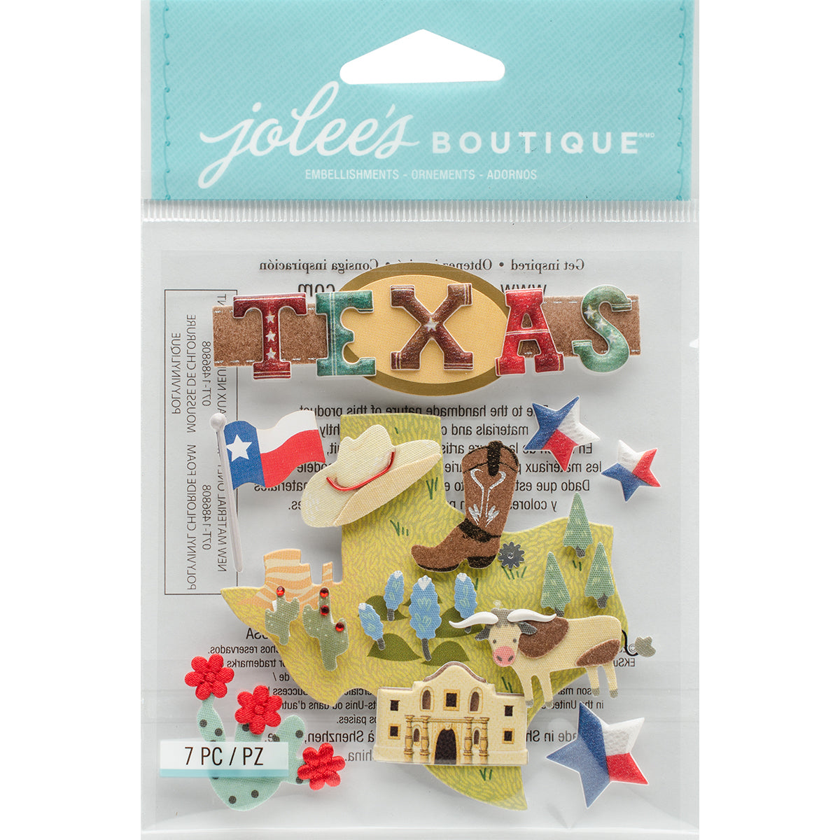 Jolee's Boutique Dimensional Stickers - Texas