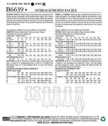 Butterick Misses' Dress B6639 - Sewing Pattern