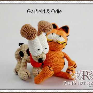 Häkelanleitung Garfield & Odie