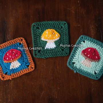 Mushroom Granny Square