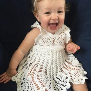 Baby Girl Sundress with Attached Romper