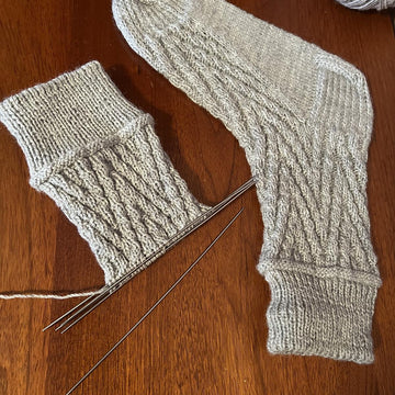 Socks with a zigzag