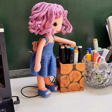 Crochet doll pattern, Amigurumi doll, Doll HaNa