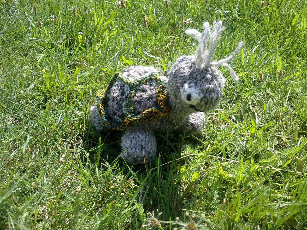 Süße Schildkröte, gestrickt